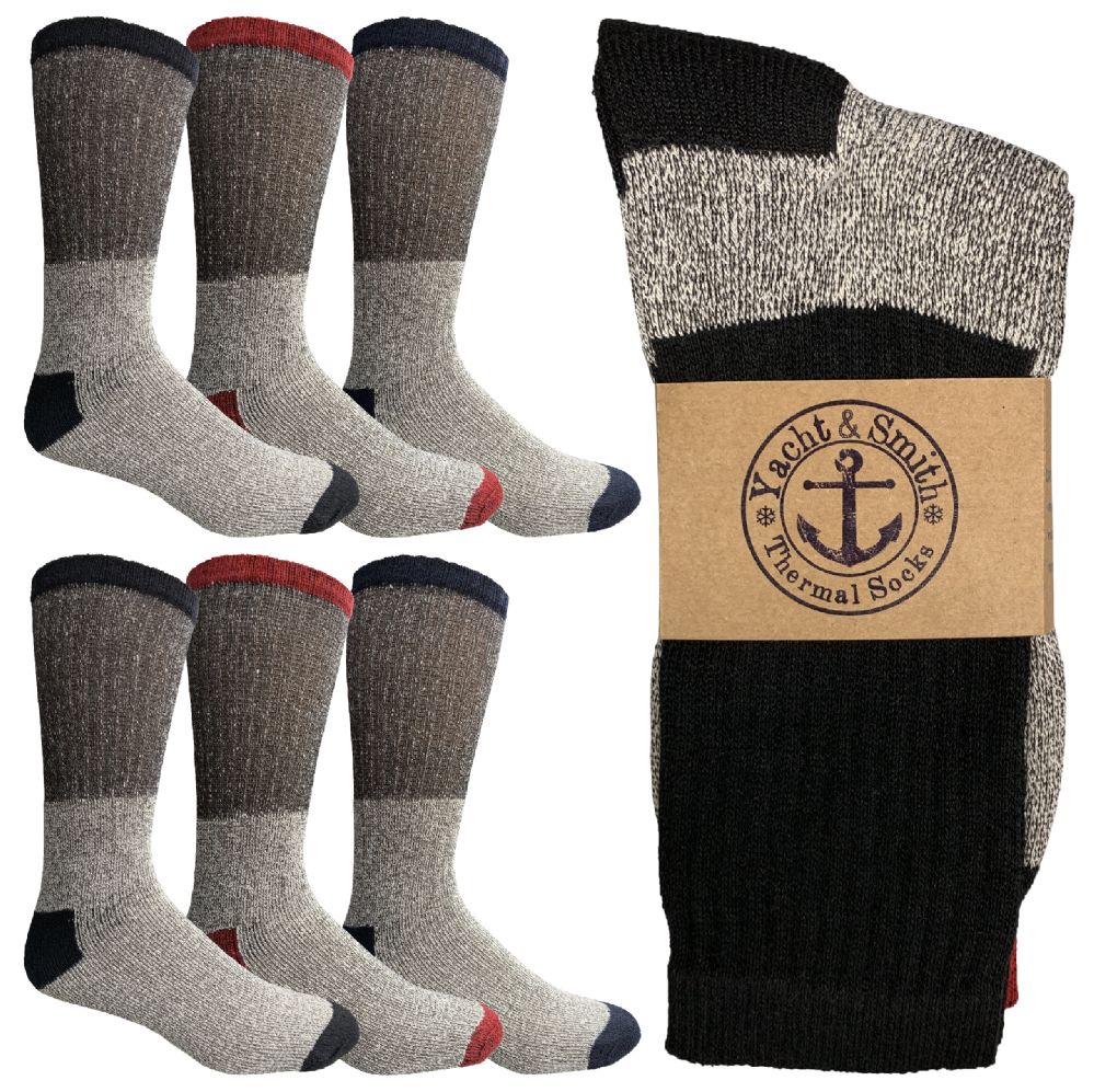 Yacht & Smith Womens Cotton Thermal Crew Socks , Warm Winter Boot Socks